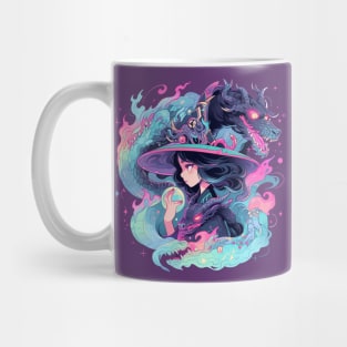 Cute Dragon Witch Mug